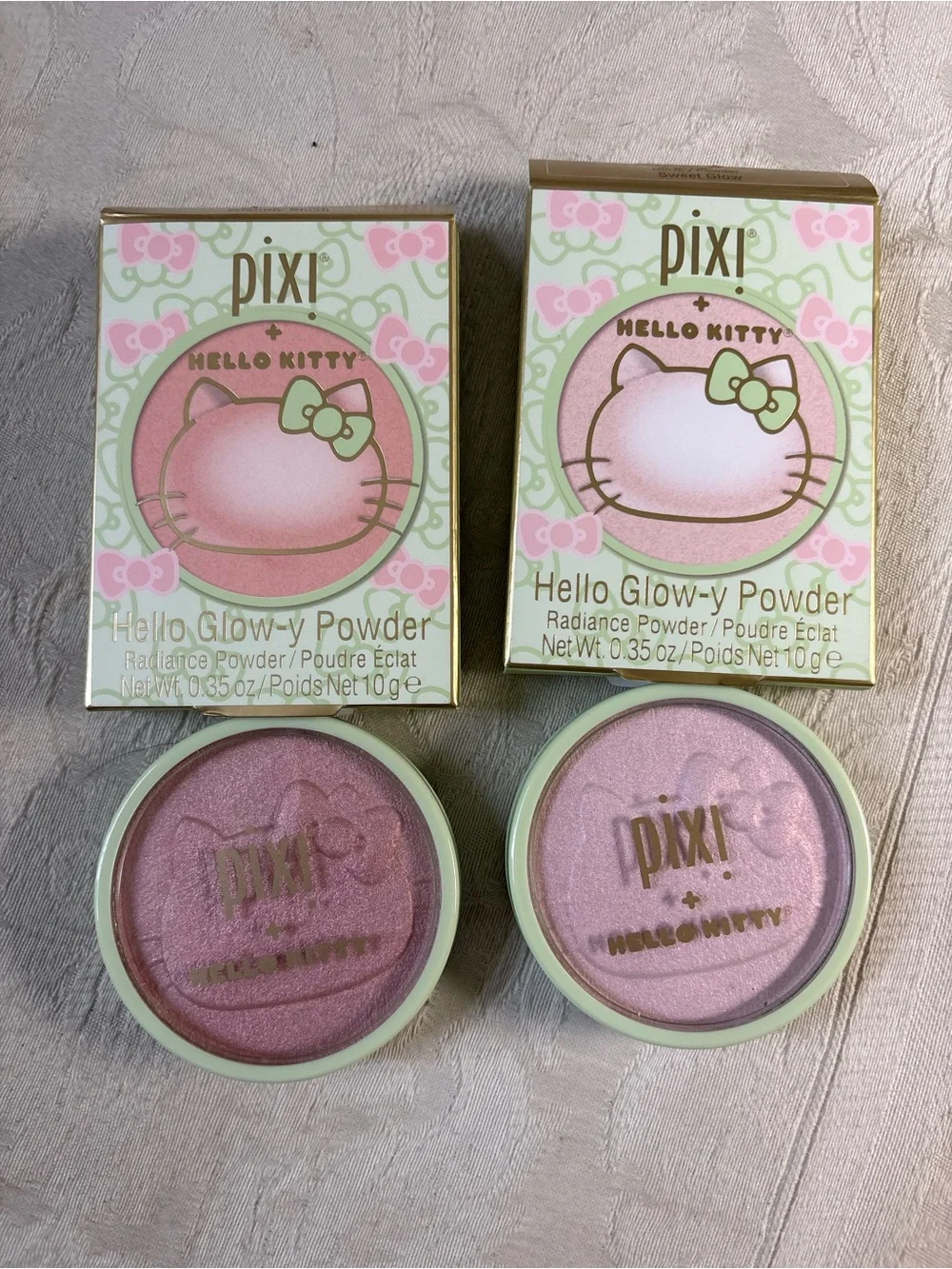 Pixi x Hello Kitty Glowy Powder Friendly Blush & Sweet Highlighter Duo Bundle